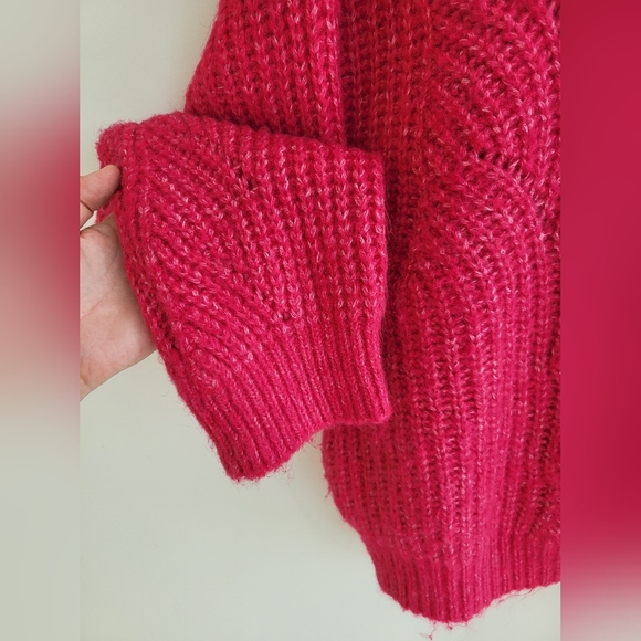 Mango Drop Shoulder Swirl Sweater - Size M - Picture 3 of 7